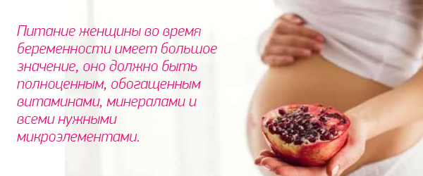 Урок "Питание во время беременности"